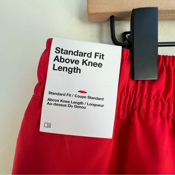 New Nike Woven Monogram Flow Shorts Men’s Large Spell Out Logo Red Y2K Sporty - Picture 12 of 15